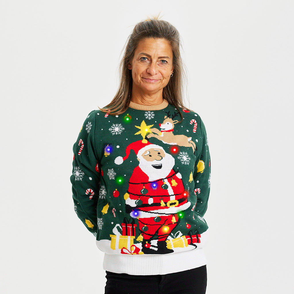 Santa Christmas Star LED - Damen